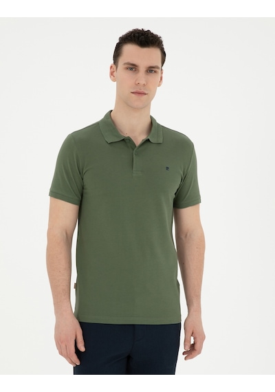 Pierre Cardin Erkek Haki Tişört Basic 50291625-vr027 Haki