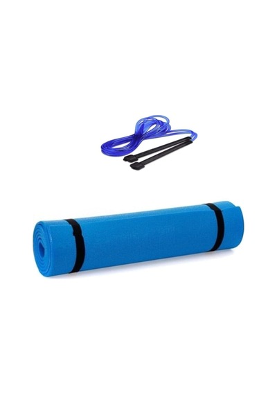 6.5 Pilates Minderi + Atlama Ipi Mavi Genel