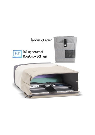 Zen Eco Mce-1305 Sırt Çantası - Apple Macbook Uyumlu Çantası, Hırsızlığa Karşı Koruma, Küçük, Mini, 13-14 İnç Laptop, Günlük Ve İş Kullanımı, Şık Tasarım, Üniversite Ve Okul İçin, Bej Zen Eco Mce-1305 Sırt Çantası - Apple Macbook Uyumlu Çantası, Hırsızlığa Karşı Koruma, Küçük, Mini, 13-14 İnç Laptop, Günlük Ve İş Kullanımı, Şık Tasarım, Üniversite Ve Okul İçin, Bej