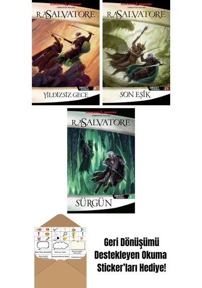 Yıldızsız Gece Drizzt Efsanesi 8. Kitap + Son Eşik Drizzt Efsanesi 23. Kitap + Sürgün Drizzt Efsanesi 2. Kitap