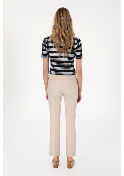 U.S. Polo Assn.  Kadın Taş Slim Flare Cropped Fit Kanvas Pantolon 50301156-VR049