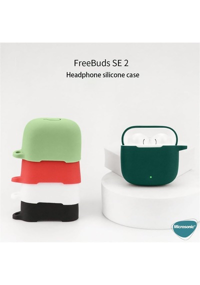 Huawei Freebuds Se 2 İçin Kılıf Askılı Mat Silikon Lila Freebuds Se 2 İle Uyumlu Kılıf - Lila