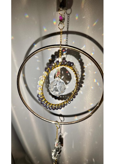 Lumiere Kristal Güneş Yakalayıcı , Kristal Dekor Kristal Obje Lüks Hediye Suncatcher , Işıltılı Tek Parça