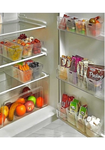 12 Adet Buzdolabı Kapak Içi Düzenleyici Organizer, Buzdolabı Içi Düzenleyici Ve Banyo Organizeri-9046630118921