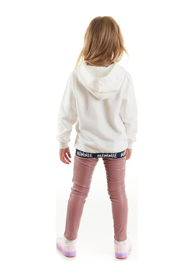 Minnie Mouse Supermino Minnie Lisanslı Kız Çocuk Kapüşonlu Sweatshirt Ve Deri Tayt 2'Li (552858168)