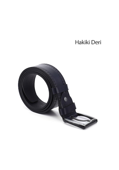 Gönderi(R) Gönderi R Lacivert Antik Hakiki Deri 4,5 Cm Dikişli Kot Kemeri Lacivert