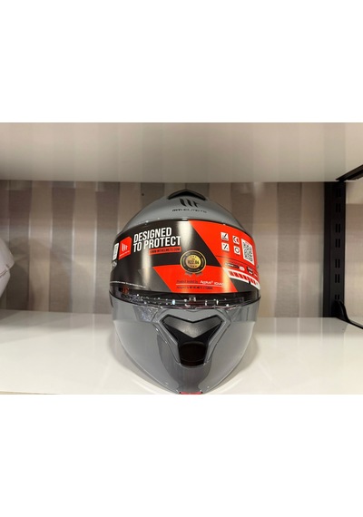 Mt Helmets Mt Genesis Sv A12 Çene Açılır Motosiklet Kaskı Nardo Gri