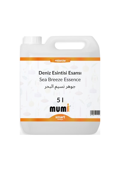 Premium Deniz Esintisi Mum Esansı 5 Litre Şeffaf