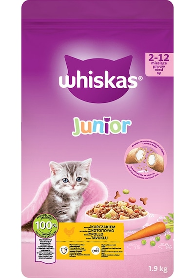 Whiskas Junior Tavuklu Yavru Kedi Maması 1900 G