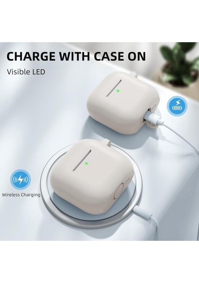 Apple Uyumlu AirPods 4. Nesil Kılıf Standart Yumuşak Silikon Kılıf S