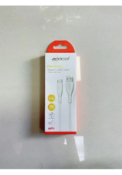 Apricot Type- C Ve Usb Uçlu Hızlı Şarj Kablosu