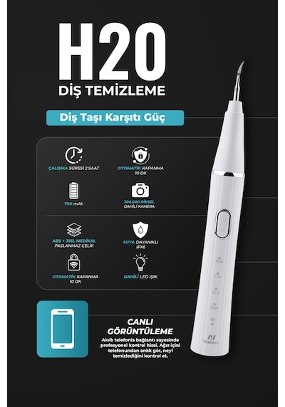 H20 Kameralı Akıllı Diş Temizleme Cihazı