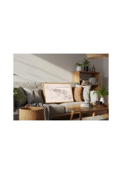 Klasik Sanat Cezanne L'estaque Çerçevesiz Poster 21x30 Cm A4 Tablo Yağlı Boya Sanat Baskı