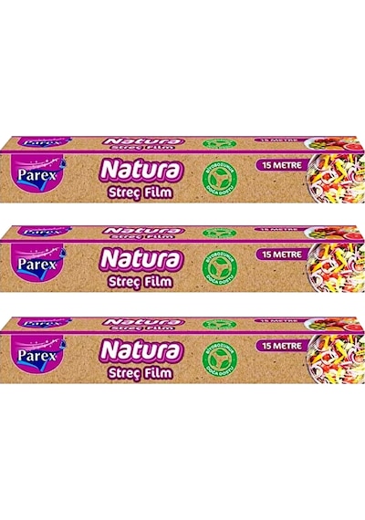 Natura Streç Film 15 Mt Üçlü Set