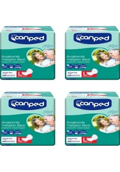 Canped Anatomik Hastabezi Normal Büyük 8 Li X 4 Adet PKT.CANPED.143 L
