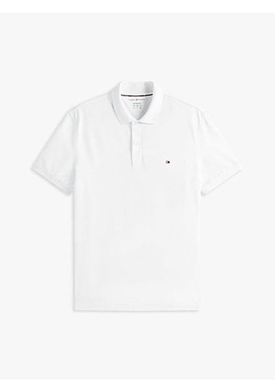 Tommy Hilfiger Mw0mw37309ybr Performance Pique Reg Erkek Polo Tişört Beyaz