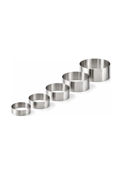 Fida Pasta Çemberi Yuvarlak Düz 0,8mm Yükseklik 10 Cm Paslanmaz Ø15 Cm Inox