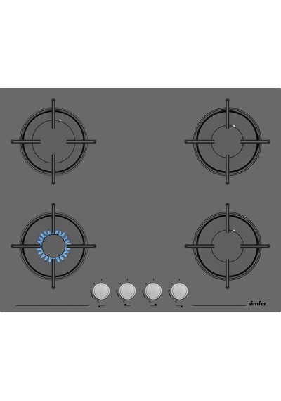 Simfer 3655 + 8705 Gri Ankastre Set