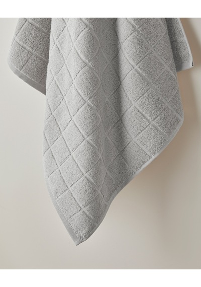 English Home Chequer Pamuk Banyo Havlusu 80x150 Cm Gri Gri