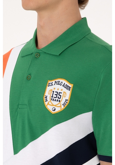 U.S. Polo Assn. Erkek Regular Fit Polo Yaka Yeşil Tişört 50300164-VR054