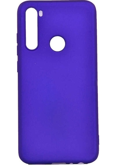 Noktaks - Xiaomi Uyumlu Xiaomi Redmi Note 8 - Kılıf Mat Renkli Esnek Premier Silikon Kapak - Saks Mavi