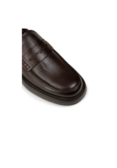 Deery Erkek Kahverengi Hakiki Deri Loafer Ayakkabı - F6683mkhvp01 Kahverengi