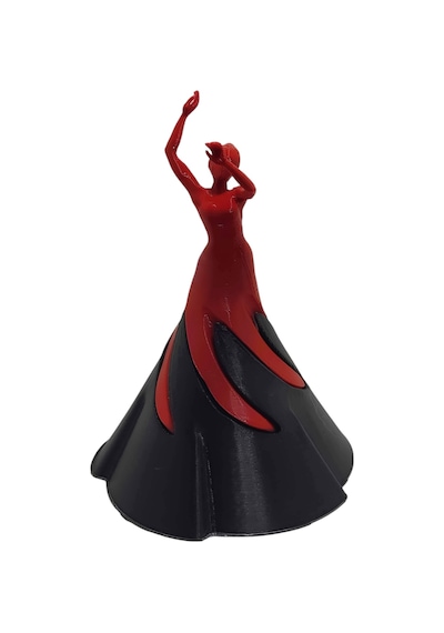 Sarmal 3d Baskı Dans Eden Kadın 20 X 10
