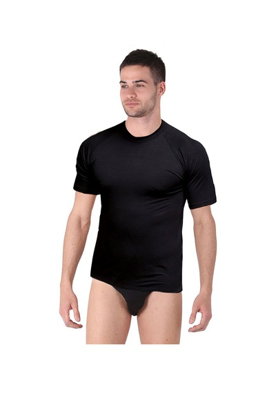 Thermoform Bambu Erkek Bisiklet Yaka Tişört Kısa Kollu Fanila Atlet Ve Slip Külot Seti Siyah Çok Renkli Thermoform Bambu Erkek Bisiklet Yaka Tişört Kısa Kollu Fanila Atlet Ve Slip Külot Seti Siyah Çok Renkli