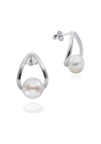 Brezza Lusso Jewelry Luxury Elegant Stylish Night Hakiki İnci Kadın Gümüş Küpe