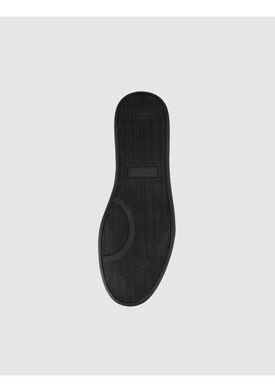 Cabani Hakiki Dana Deri Siyah Süet Erkek Sneaker Ayakkabı