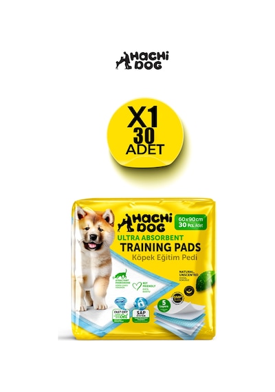 Hachi Dog Köpek Eğitim Pedi 60x90 5 Katman 30 Adet