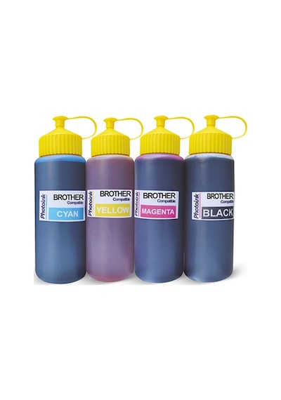 Brother Yazıcılar için Uyumlu 4 Renk 500 ML Mürekkep Seti (Photoı