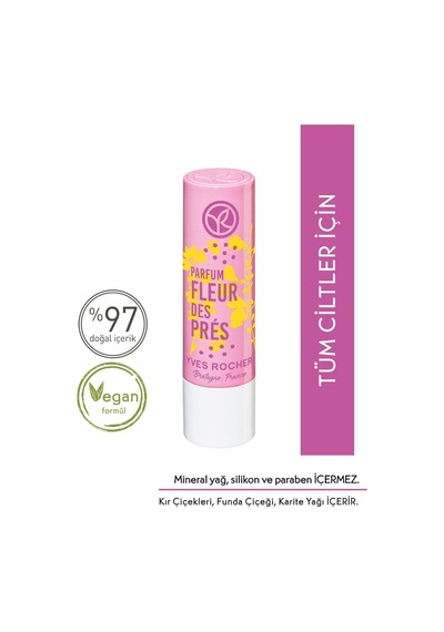 Yves Rocher Dudak Balsamı-nemlendirici Besleyici Kır Çiçekleri-4.8gr