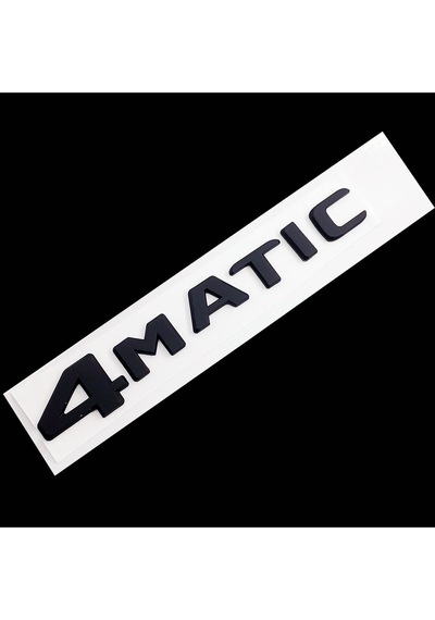 4 Matıc Siyah Bagaj Yazısı Arma Yazı Logo Sticker Universal