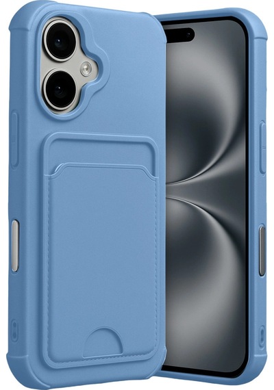 Apple, Uyumlu iPhone 17 Kelvin Kartvizitli Silikon Mavi
