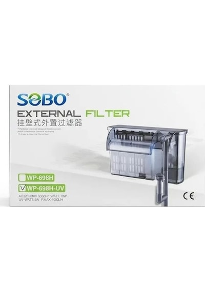 Sobo Wp-698h-uv Şelale Filtre 1000lt/saat