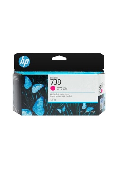 Hp 738 Magenta Kırmızı 130ml Plotter Kartuşu 498n6a Kdo