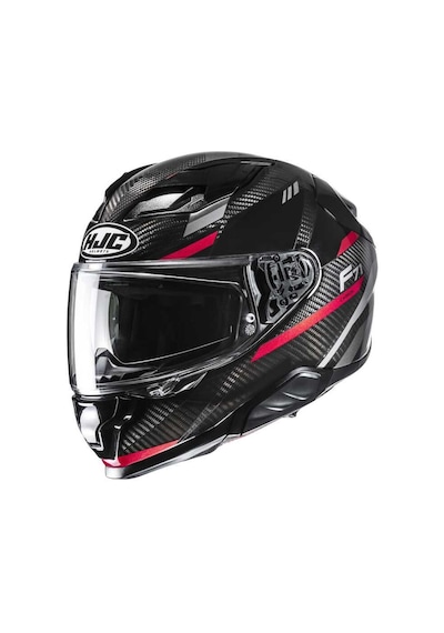 Hjc F71 Kask Carbon Esıra Mc1 Siyah - Kırmızı