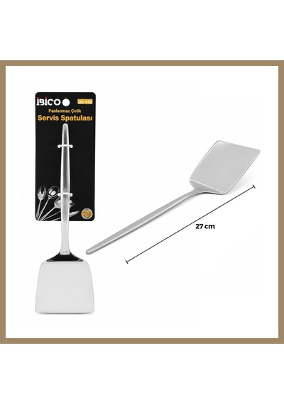 Bezos Krom Kaplama Metal Servis Spatula 27 Cm 22