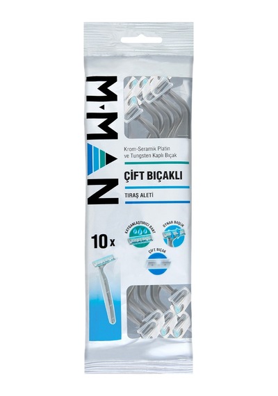 M Man Çift Bıçaklı Tıraş Aleti 10'lu Poşet - 7 Adet Tarı