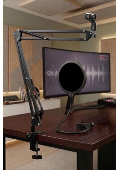 Lastvoice Nb40 Pro Mikrofon Standı + Ps-01 Pop Filter 50x50 Büyük Boy