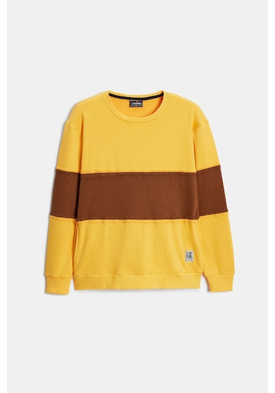 Shooter Sportwear Shooter Erkek Günlük Sweatshirt Bisiklet Yaka Regular Kalıp 3 İplik Sarı