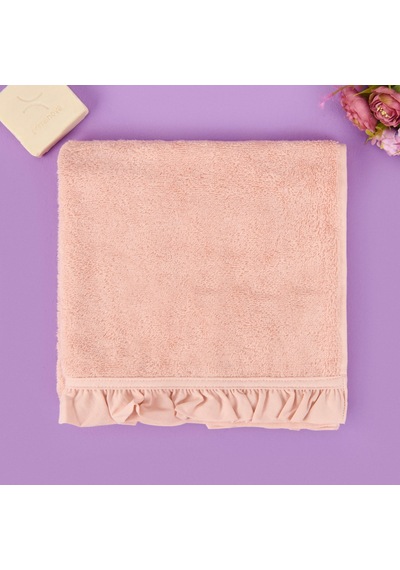 Soft Lotta Yüz Havlusu - Pembe - 50x70 Cm Renkli