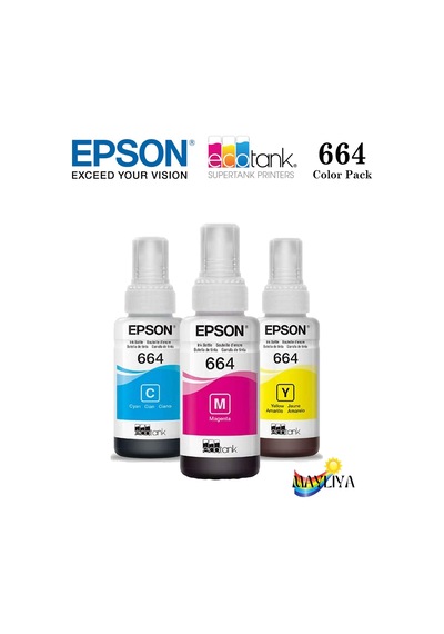 Epson 664  L386 3 Renk Şişe Mürekkep