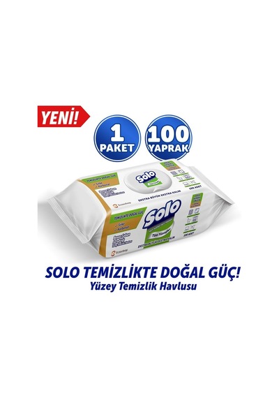 Yüzey Temizleme Mendili Üçlü Set 300 Yaprak 100'lü 3 Paket