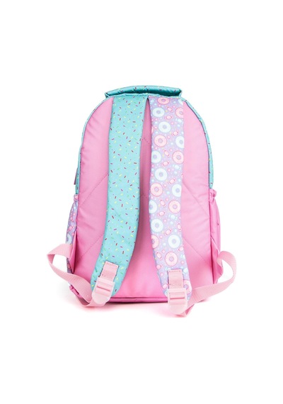 Çok Gözlü Figürlü Astarlı İlkokul Sırt Çantası Pembe-1097 Pembe