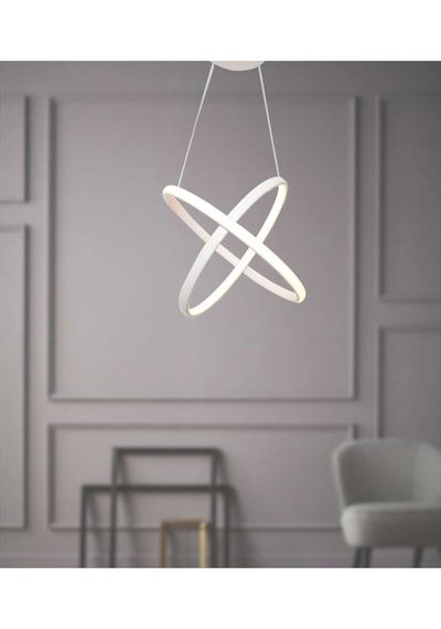 Eşit Halka Model Sarkıt Modern Led Beyaz Işık Ultra Powerd