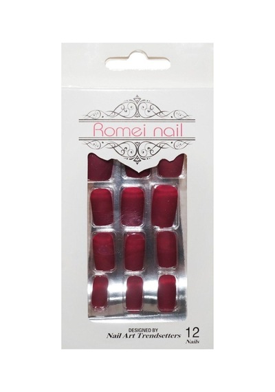 Pazarız Nail Takma Tırnak 12'li - Mat Bordo