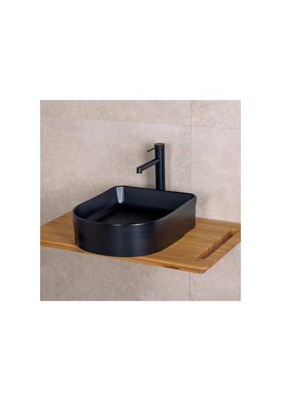 Eh-5110ms Tezgah Üstü Lavabo Mat Siyah Renkli