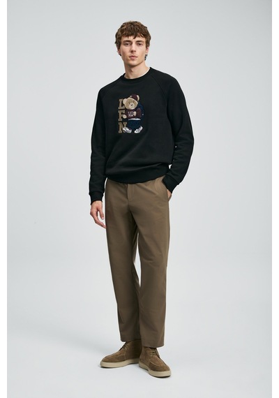 Lufian Erkek Storm Sweatshirt 112030172 Siyah Siyah